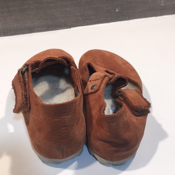 SOLD!! ZARA Girls Shoe Leather Top Brown Size 23 E - Picture 3 of 6